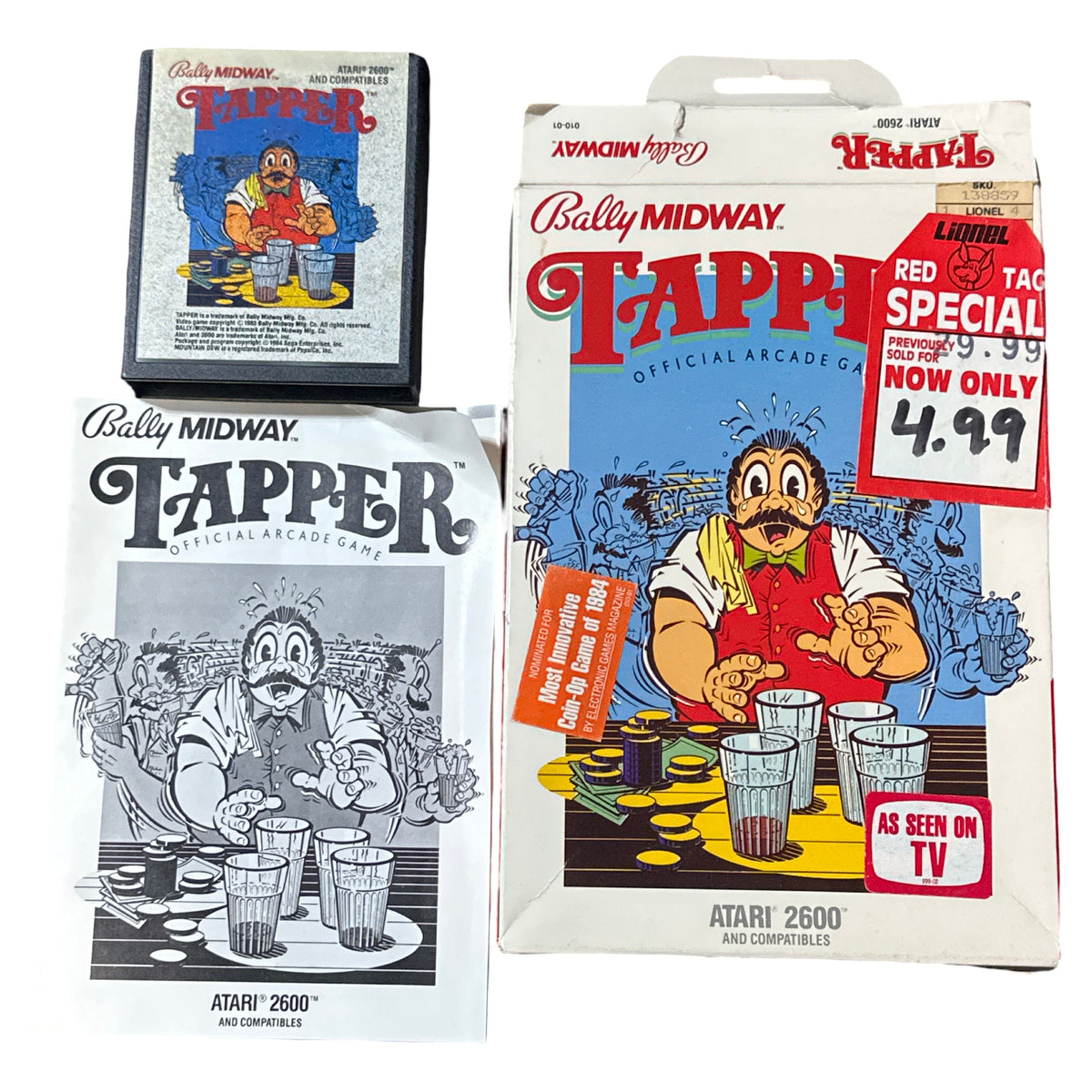 Tapper - Atari 2600 (RARE)