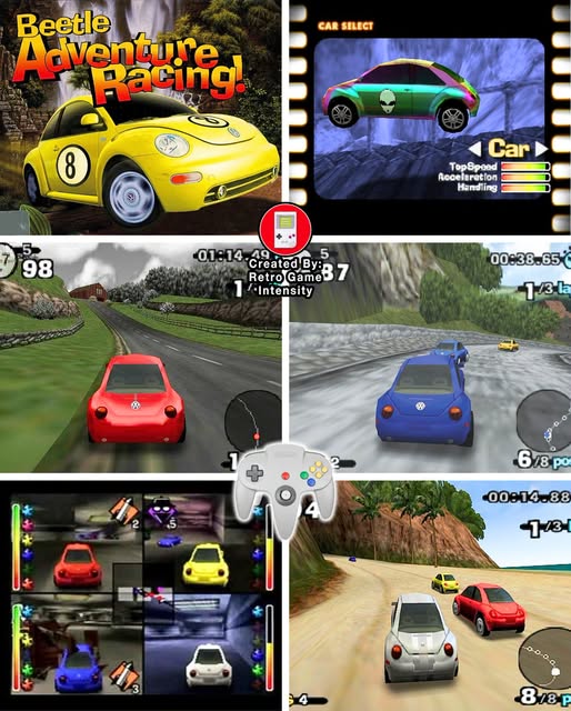 Beetle Adventure Racing N64 Nintendo 64 Video Game Cartridge 1999