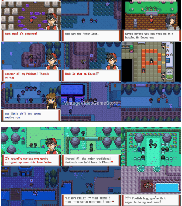 Pokemon Adventures Red Chapter GBA ROM Hack Video Game Boy Advance