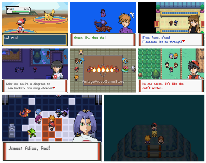 Pokemon Adventures Red Chapter GBA ROM Hack Video Game Boy Advance