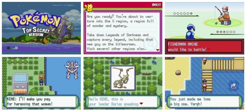 Pokemon Top Secret GBA ROM Hack Video Game Custom Gameboy Advance