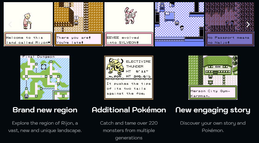 Pokemon Brown GBC ROM Hack Video Game Custom Gameboy Color