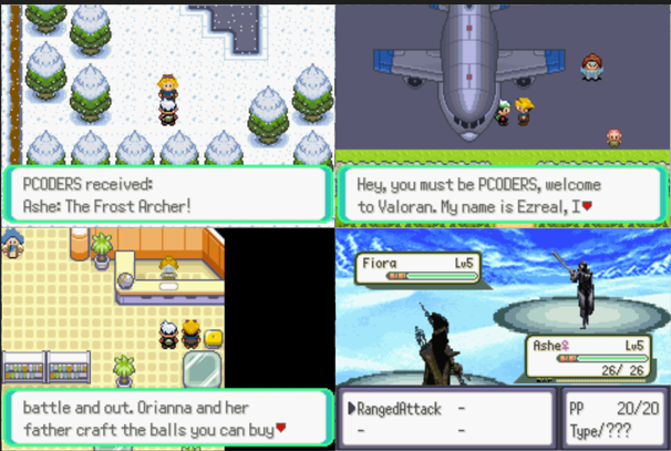 Pokemon League of Legends GBA ROM Hack Video Game Gameboy Advance