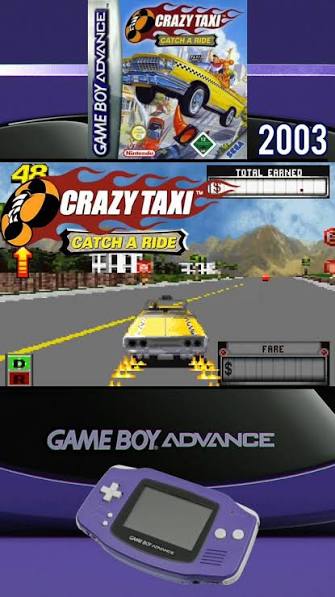 Crazy Taxi: Catch A Ride — Game Boy Advance (Reproduction)