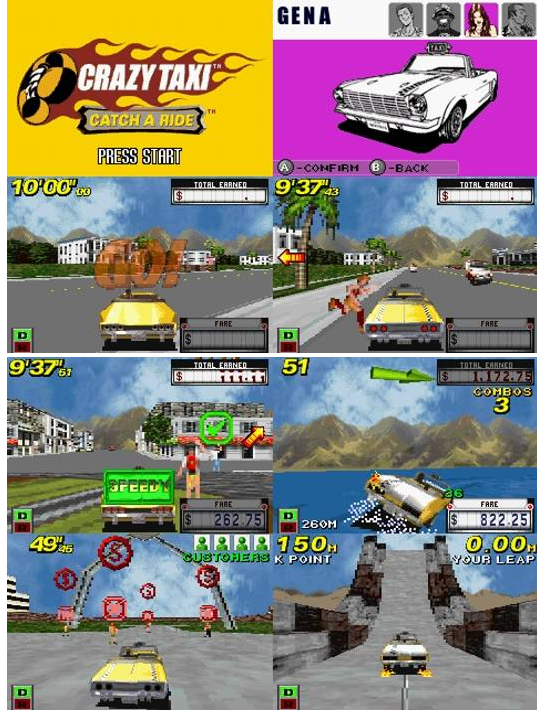 Crazy Taxi: Catch A Ride — Game Boy Advance (Reproduction)
