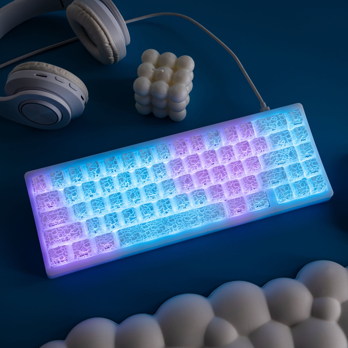 XVX IMD Spider Web Shine-Through OEM Profile 118-Key Keycap Set