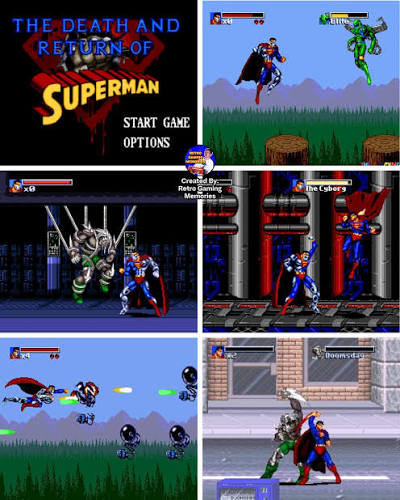 The Death and Return of Superman — Sega Genesis (Reproduction)
