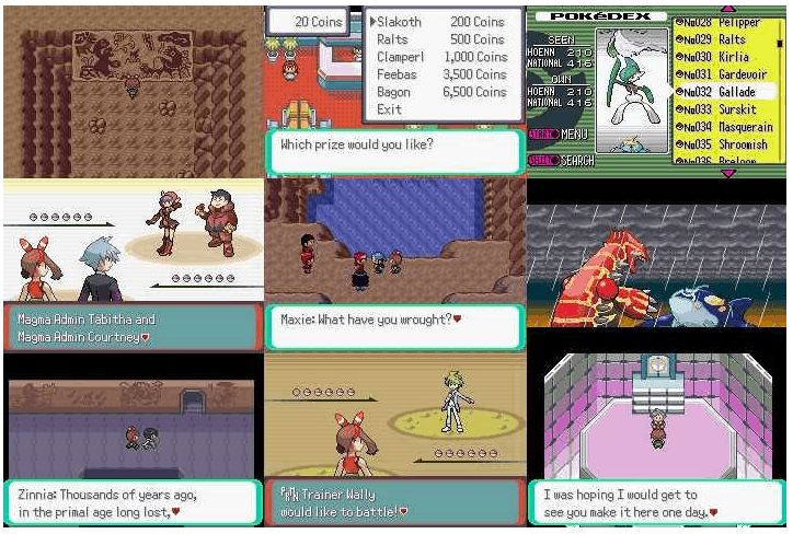 Pokemon Delta Emerald GBA ROM Hack Video Game Boy Advance