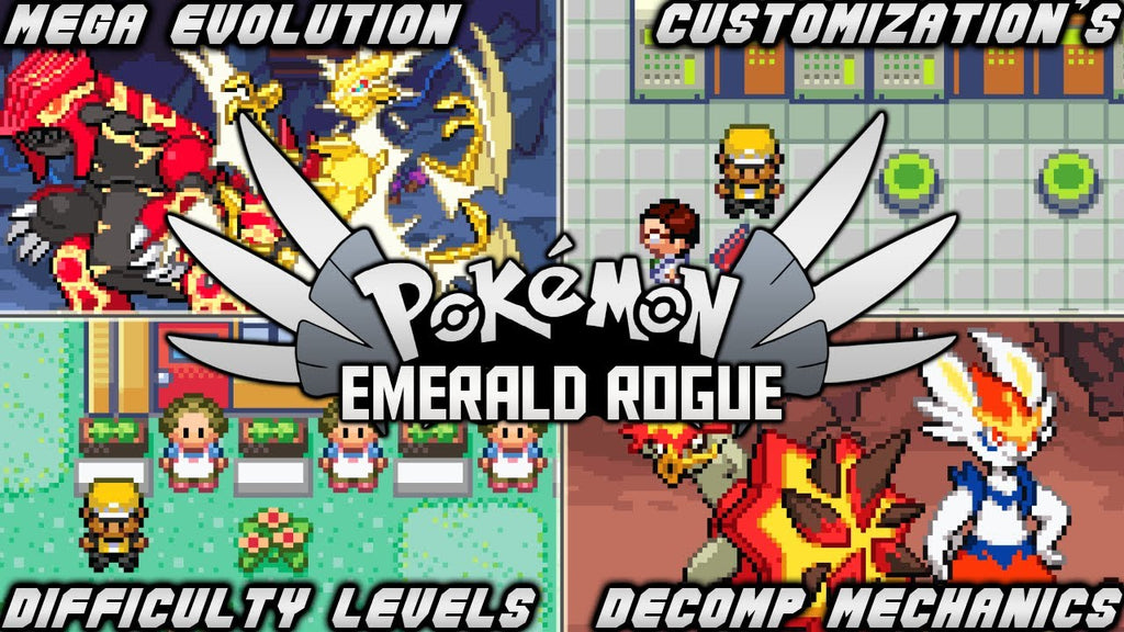 Pokemon Emerald Rogue GBA Pokemon ROM Hack Game Boy Advance