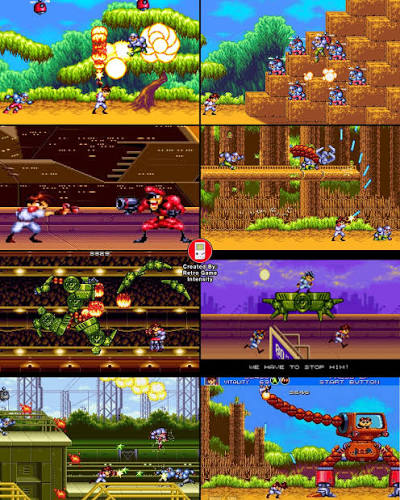 Gunstar Heroes — Sega Genesis (Reproduction)