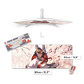L custom-print desk mat, 800 × 300 mm