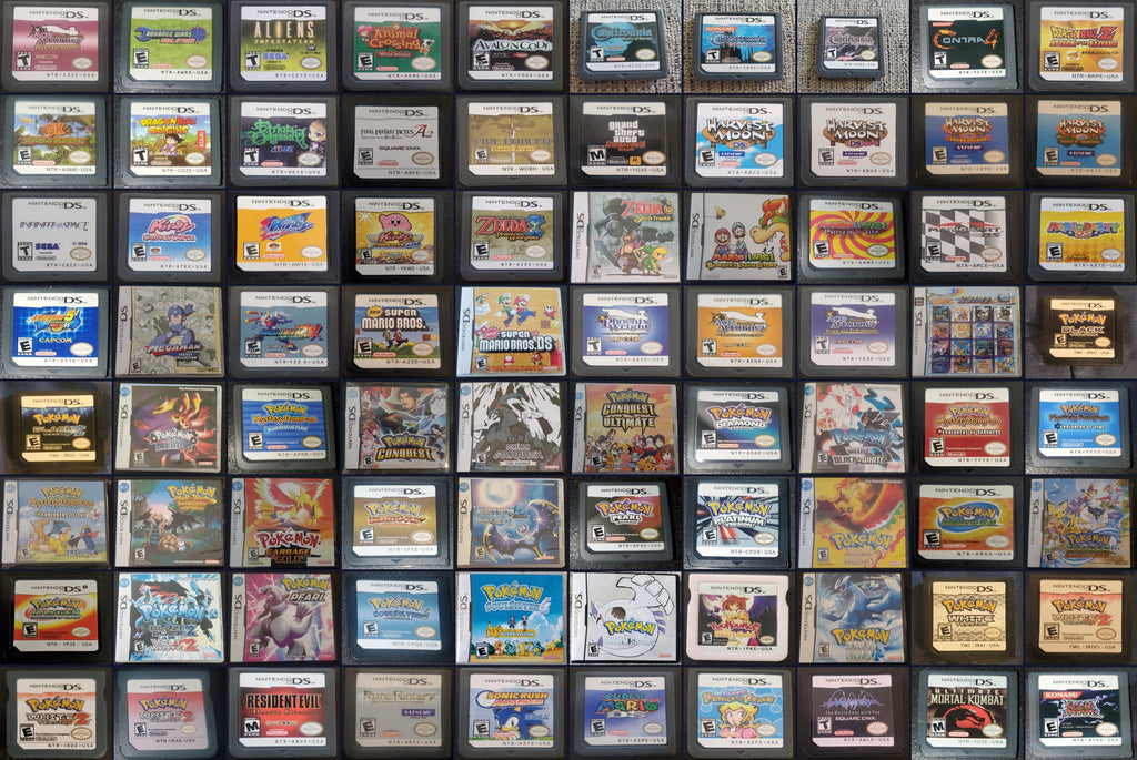 Nintendo DS Video Game Cartridge Collection NDS Pokemon