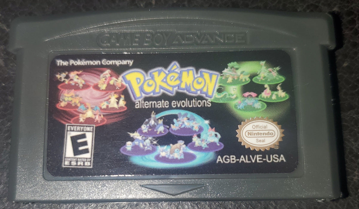 Pokemon Alternate Evolutions GBA ROM Hack Video Game Boy Advance