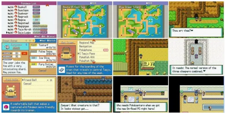Pokemon Normal GBA ROM Hack Video Game Boy Advance