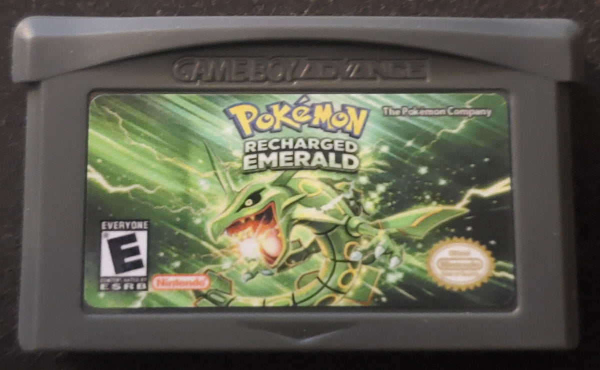 Pokemon Recharged Emerald GBA Pokemon ROM Hack Video Game Boy Advance