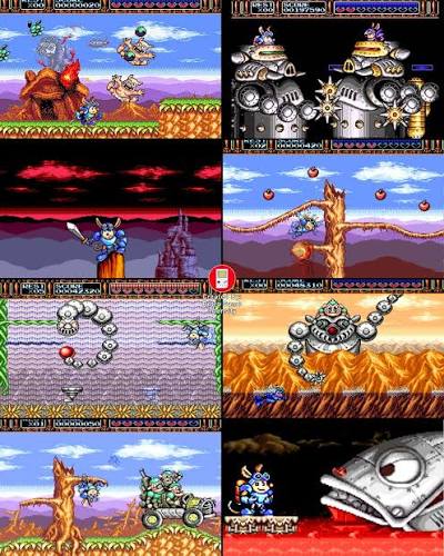 Sparkster — Sega Genesis (Reproduction)