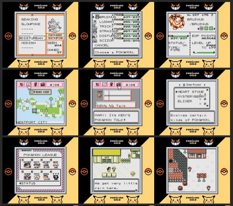 Pokemon Super Gold 97 GBC ROM Hack Video Game Boy Color