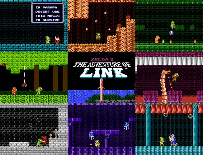 Zelda 2 Adventure of Link — NES (Reproduction)