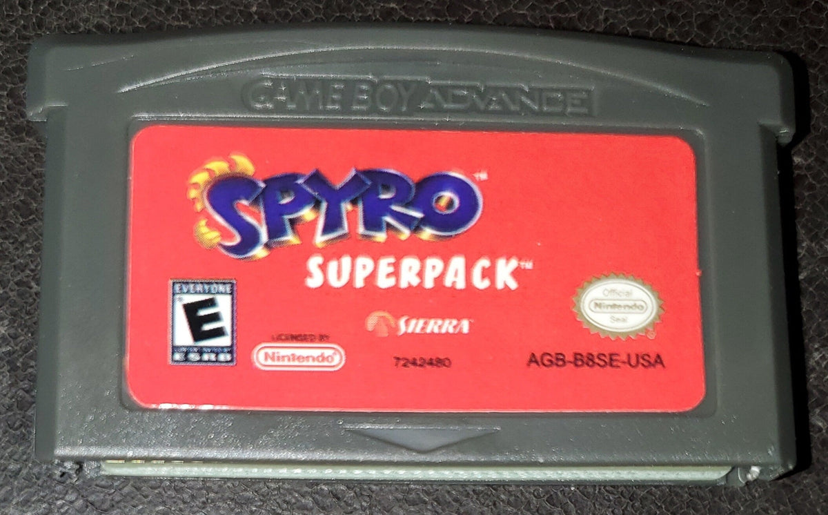 Spyro Superpack GBA Video Game Cartridge Nintendo Game Boy Advance