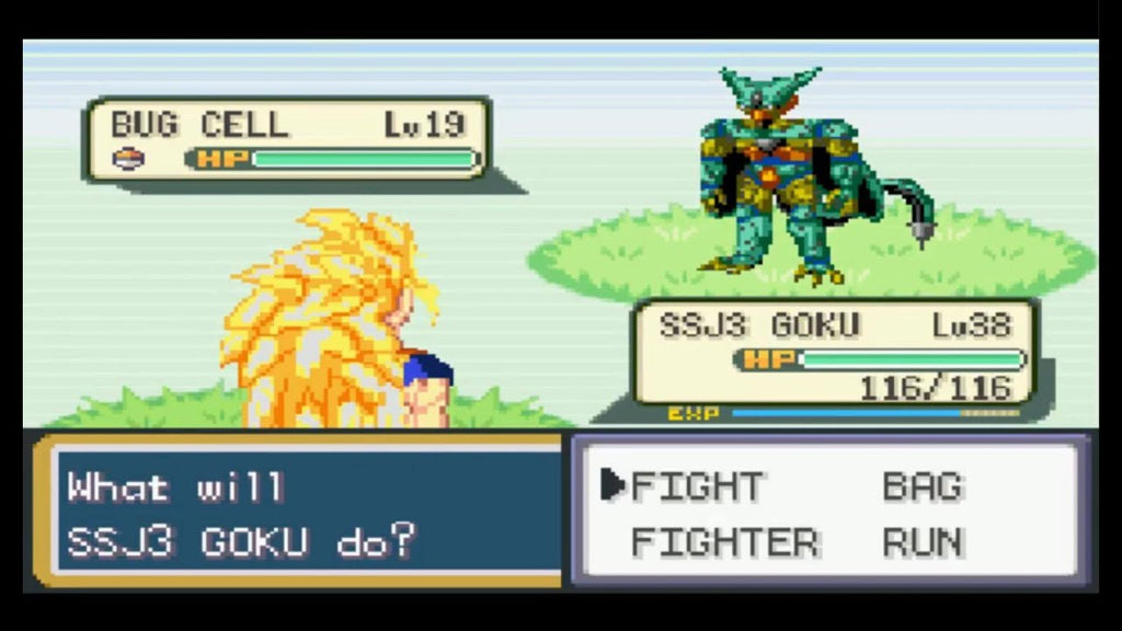 DBZ Team Training GBA ROM Hack Video Game Cartridge Pokemon