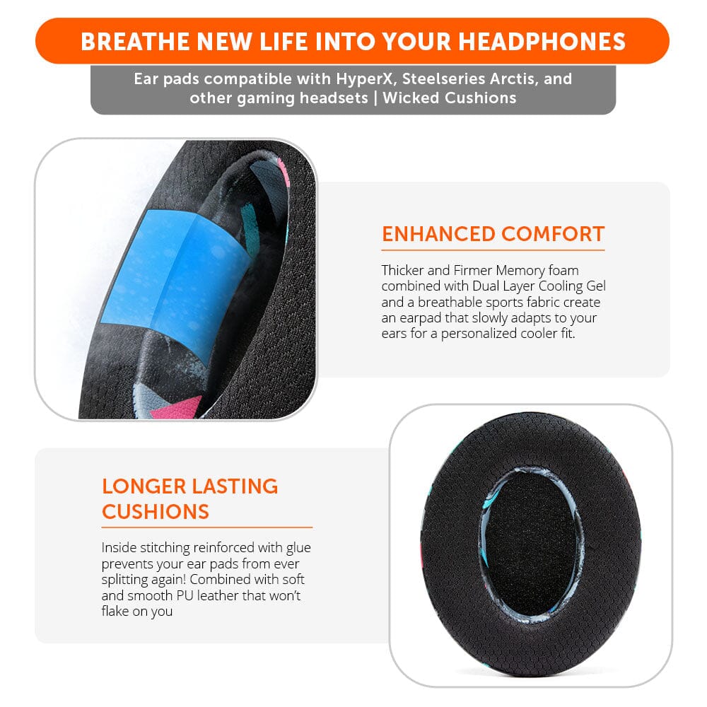 Wicked Cushions WC FreeZe Replacement Gaming Earpads