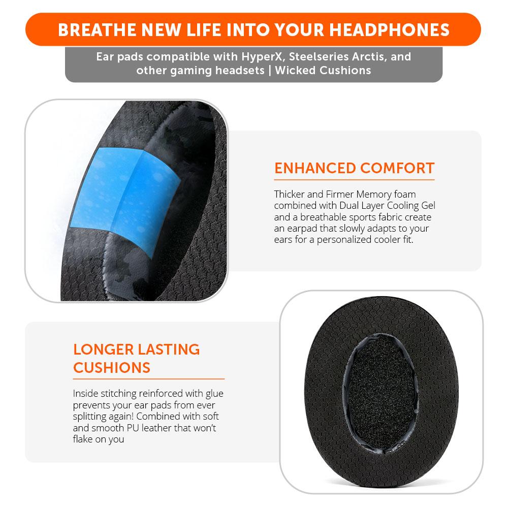 Wicked Cushions WC FreeZe Replacement Gaming Earpads