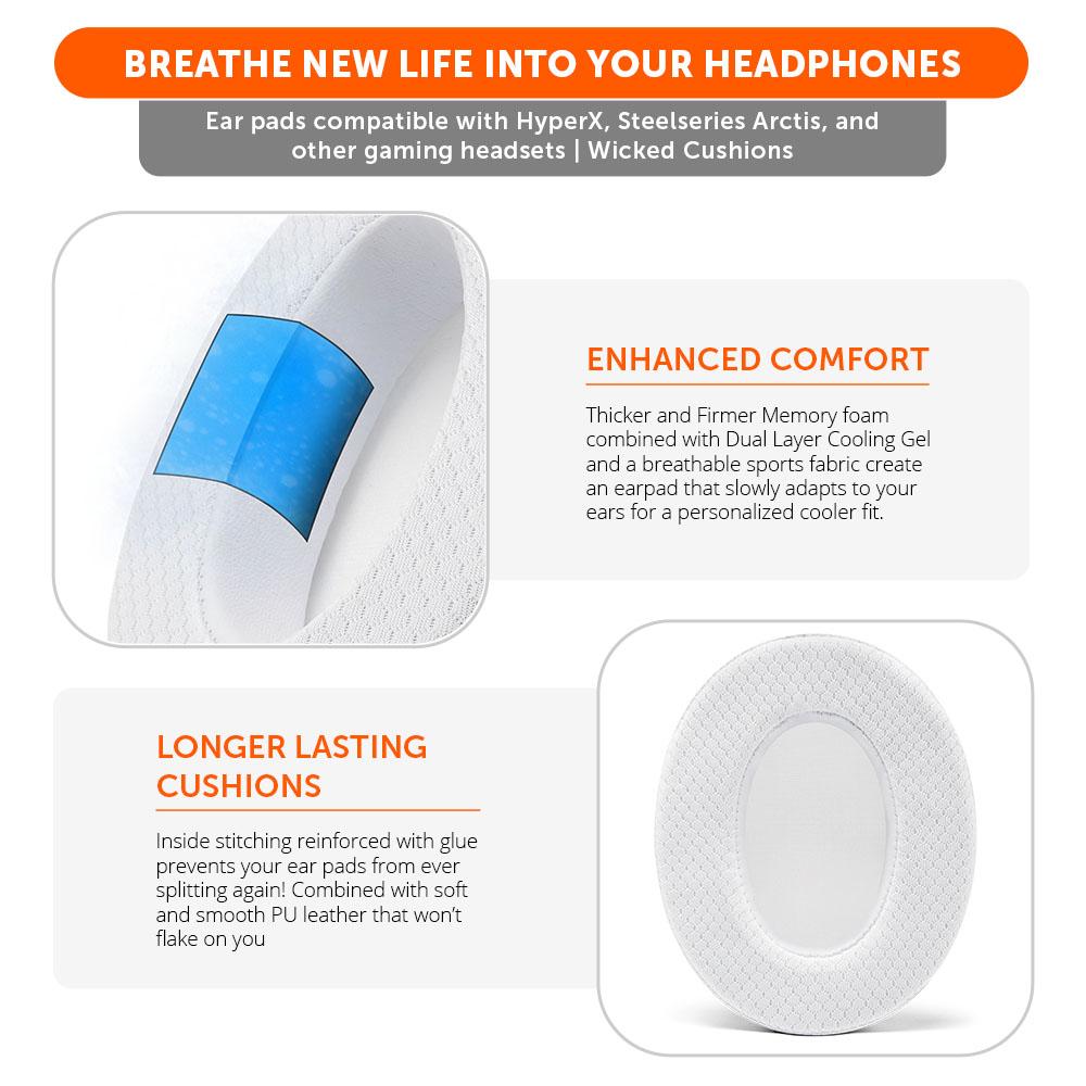 Wicked Cushions WC FreeZe Replacement Gaming Earpads