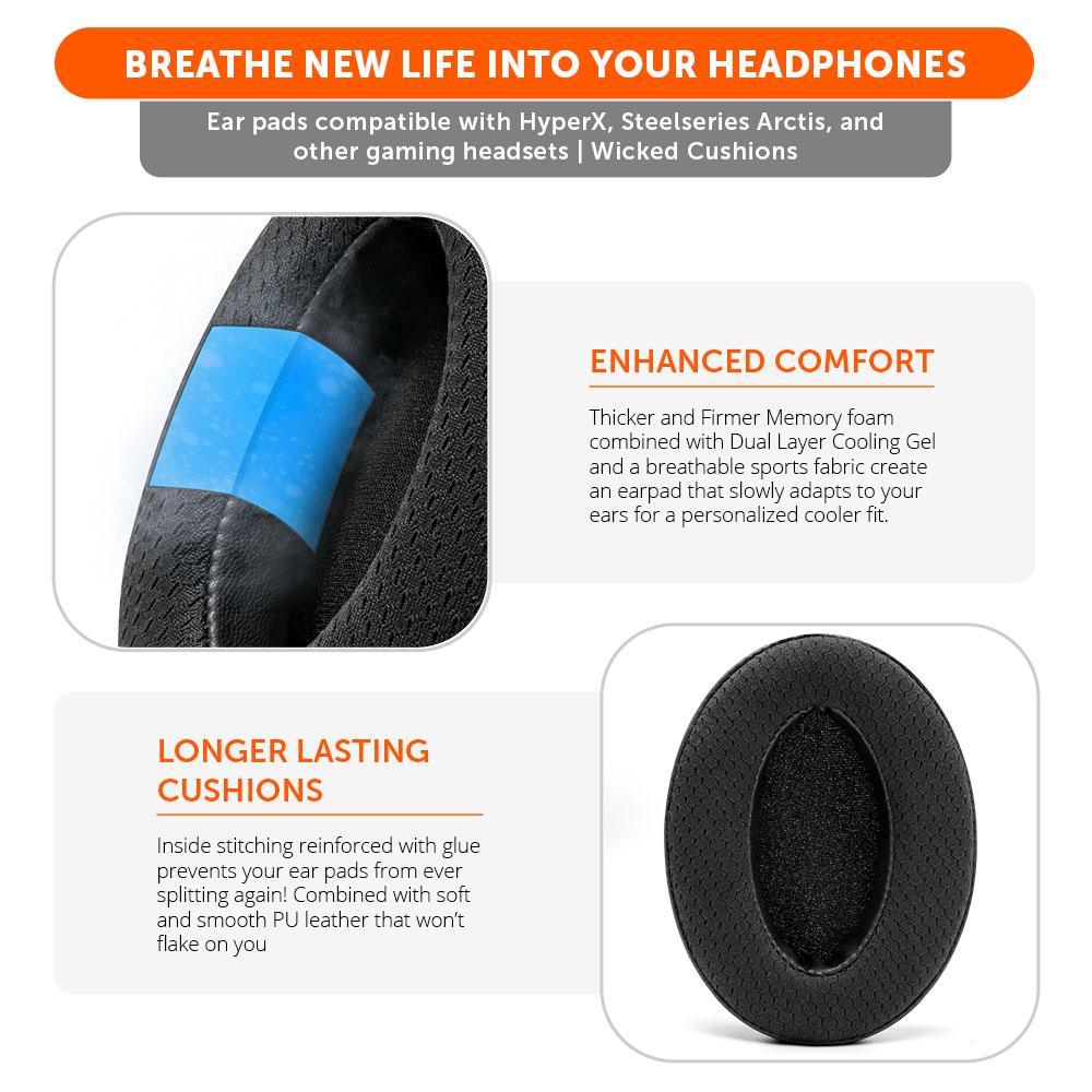 Wicked Cushions WC FreeZe Replacement Gaming Earpads
