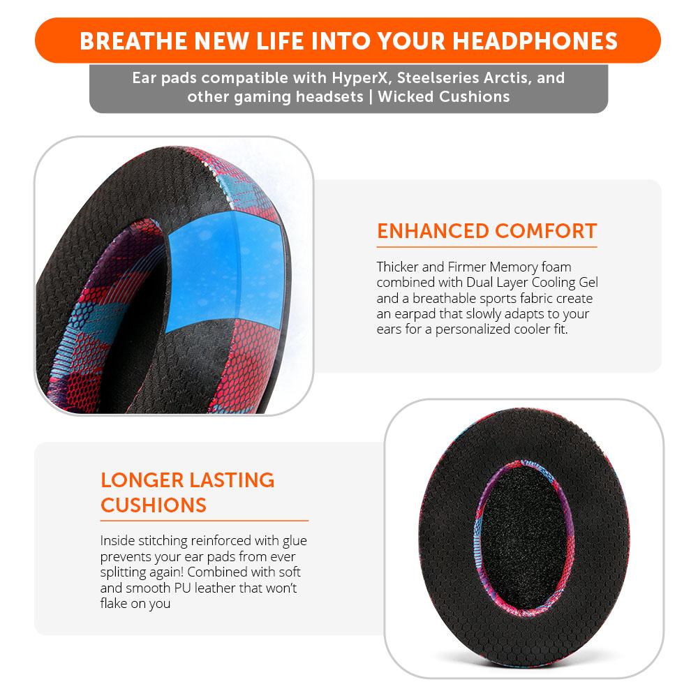 Wicked Cushions WC FreeZe Replacement Gaming Earpads