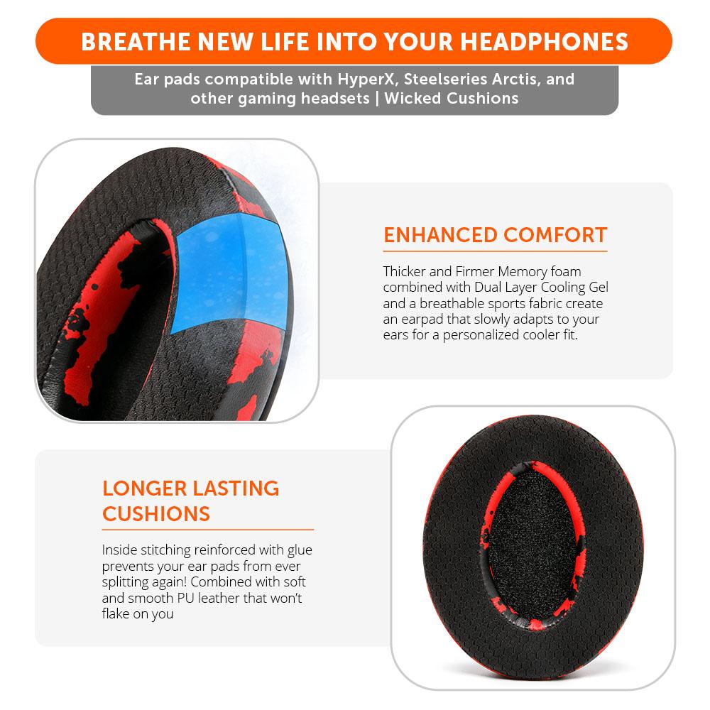 Wicked Cushions WC FreeZe Replacement Gaming Earpads